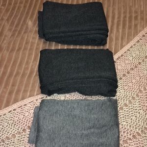 Dark and light gray legging bundle